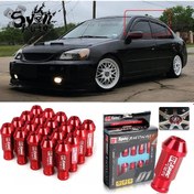 Resim Honda Civic 2002-2006 Vtec2 Bijon Takımı Kırmızı 20 Adet D1 Spec 