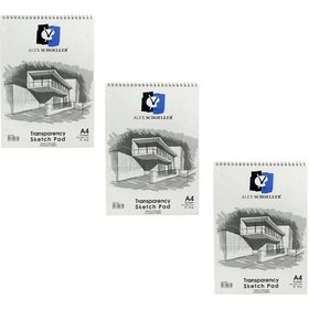 Resim Alex Schoeller Eskiz Blok A4 50-55 Gr Spiralli 30 Lu Alx-864 3'Lü 