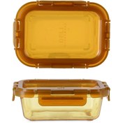 Resim Deli Glassware Kilitli Cam Saklama Kabı - 570 ml 