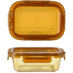 Resim Deli Glassware Kilitli Cam Saklama Kabı - 570 ml 