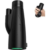Resim Yetişkinler İçin Yüksek Güçlü Monoküler Teleskop, Kolay Cep İçin El Tasarımı, Telefon Tutucusu İle Tripod 