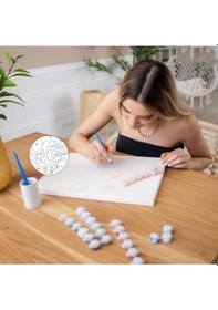 Resim Sayılarla Boyama Seti 40 X 50 Cm Tuval Şasesine Gerili Galata Kulesi 