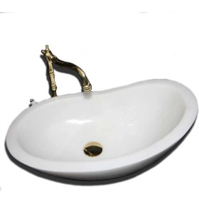 Resim Sipahi Marble Kristal Beyaz Gondol Dizayn Lavabo 