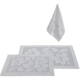 Resim Derya Banyo Paspası 3Lü Gri 0272 Gri 
