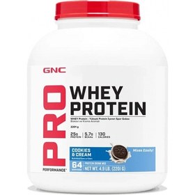 Resim Gnc Pro Whey Protein 2201 G 64 Servis Bisküvi Kreması 