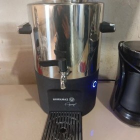 Resim Korkmaz Çayşef Inox/parlak Semaver 2 lt Demlik Kapasitesi ve 5 lt Isıtıcı Kapasitesi ile Ergonomik Tasarım 