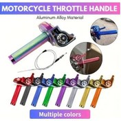 Resim Fastbuy Boatshop1 Kırmızı Dirt Bike Motor Gaz Kolu, Cnc Ayarlanabilir Twist Grip, Uzunluk Ve Yükseklik Seçenekleri 