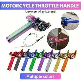 Resim Fastbuy Boatshop1 Kırmızı Dirt Bike Motor Gaz Kolu, Cnc Ayarlanabilir Twist Grip, Uzunluk Ve Yükseklik Seçenekleri 