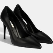 Resim Kadın Siyah Deri Stiletto 