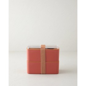 Resim English Home Mezaluna Time Plastik 2 Katlı Lunch Box 1 L- 1 L Turuncu 