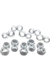 Resim Beşel 10 Adet Plastik Kapı Kolu Stoperi - Kapı Kolu Tamponu 