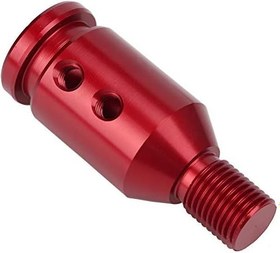 Resim Jiawu Vites Topuzu, Araba Adaptörü Alüminyum Aşınmaya dayanıklı Araba Vites Topuzu Adaptörü, Vida Anahtarı Ile Profesyonel Kullanım Için Kauçuk Aksesuar (kırmızı) 