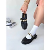 Resim Okira Siyah Cilt Oxford Ayakkabı 