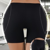 Resim Kadınların Yüksek Bel Karın Kontrolü Şekillendirici Giyimi, Naylon %82 Spandex %18 Katı Renk, Orta Destek, Örgü Kumaş, 150gsm, Doğum Sonrası Vücut Şekillendirici, Göğüs Dolgusu Yok, Anti-Çıkma Güvenlik İç Çamaşırı 