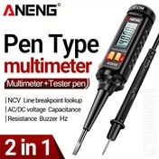Resim ANENG A3010 Elektrikçiler için çok fonksiyonlu kalem multimetre dijital yüksek hassasiyetli kalem voltaj ölçümü hat testi açık kapalı multimetre 
