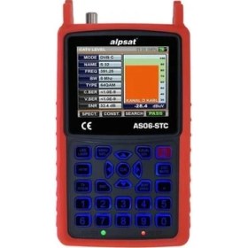Resim Alpsat As06-Stc Satfinder 6 Hd Slim Görüntülü Uydu Bulucu-Ahd Test Cihazı 