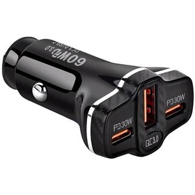 Resim Ally Pd62 2xtype-c + Usb 78w Araç Çakmaklık Hızlı Şarj Aleti Araç Şarjı- 5775 