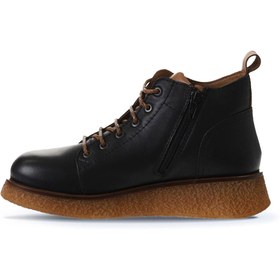 Resim Bueno Shoes Siyah Deri Kadın Düz Bot 01wv5204 