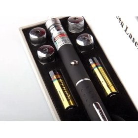 Resim Yeşil Lazer Pointer 50 Mw 15 Km Etkili (5 Başlıklı) 