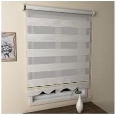 Resim Pliseli Zebra Perde 1EKRUPLS, Ekru, 60 x 200 