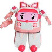 Resim Robocar Poli Işıklı Transformers Robot Figür Amber 