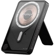 Resim Momax IP131HKD Power X Pro+Magnetic Wireless 5000 mAh Standlı + USB-C Kablo Powerbank Siyah 