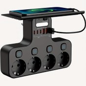 Resim Dayanıklı EU Priz - 4 AC Çıkış + 6 USB Port (3 Hızlı Şarj Type-C), Ev Ofis, Oturma Odası, Yatak Odası İçin Tasarruflu Tasarım, Aşırı Yük ve Kısa Devre Korumalı - Teknoloji Severler İçin İdeal Hediye, Akıllı Fiş, Gadget Tutucu, Yüksek Kaliteli Yapım 