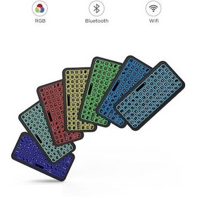 Resim Torima M7 Kablosuz Bluetooth RGB Işıklı Mini Klavye 