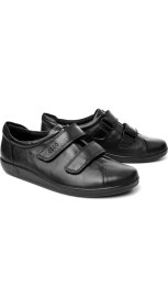 Resim Ecco Siyah Kadın Oxford / Ayakkabı 20651356723 Ecco Soft 2.0 Black Wıth Black Sole 