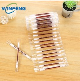 Resim 100 Adet Dezenfeksiyon İyot Pamuklu Çubukla Tıbbi Alkol Çubukları Ev Açık Acil Antibakteriyel Bakım Pansuman İlk Yardım Çantası Ordu Yeşil 