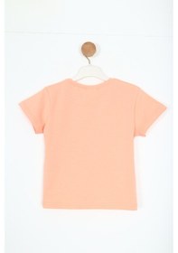 Resim Xo Kids Kız Çocuk Tişört 4-8 Yaş 38576 Somon 