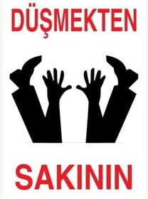 Resim Düşmekten Sakının Uyarı Tabelası - 35x50 Alüminyum Kompozit Panel - EKDT20 