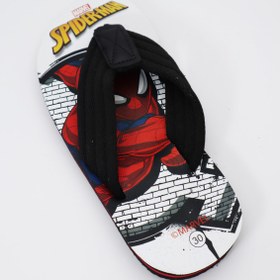 Resim Bermody Spiderman Erkek Çocuk Rahat Siyah Parmak Arası Plaj Terliği Flipflops 