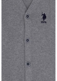 Resim U.s. Polo Assn. Erkek Çocuk Gri Melanj Hırka Triko 50295571-vr086 Gri Melanj 