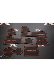 Resim Porsche Dk Tuning Macan 2014 2019 Araç Içi Silikon Kaymaz Ped Kaplama Seti 