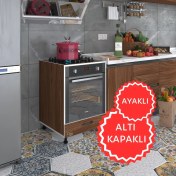 Resim Kenzlife ankastre modülü kabini radon cvz fırın ocak dolabı kapaklı ayaklı 