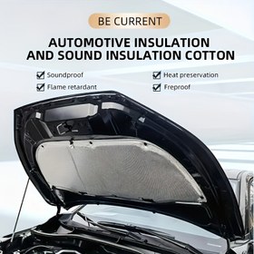Resim Kalınlaştırılmış Araba Karavan Kapı Ses Yalıtım Pedi, Motor Kapağı Gürültü Azaltma için Alüminyum Folyo Malzeme, Evrensel Motor Kapağı Isı Koruyucu, Kauçuk Plastik Izgara Alüminyum Folyo Kabin İzolatörü, Otomotiv Kapı Ses Yalıtımı Matı 