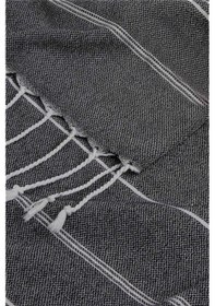 Resim Summer Wind Soft %100 Pamuk Peştemal 100x180 Cm Siyah Çok Renkli 