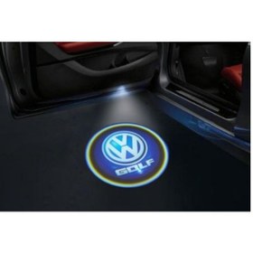 Resim Vw Golf Kapı Altı Logo Lamba Pilli Sensörlü Kolay Montaj 