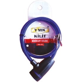 Resim Eko Çelik Halatlı, Izoleli Bisiklet Kilidi - 8mm, 65 cm 