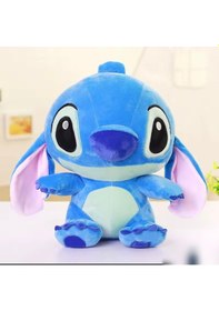Resim Stitch Peluş Oyuncak 25cm Yumuşak Sevimli Uyku Arkadaşı Stich Peluş Oyuncak Stic Çok Renkli 