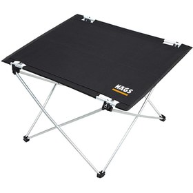 Resim Haegs Ultralight Katlanır Kamp Masası, Piknik, BBQ, Balıkçılık, Avcılık, Plaj, Hiking için Taşınabilir Kompakt Roll Up Outdoor Kamp Masası Small - Siyah 