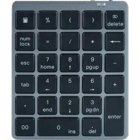 Resim Alüminyum Alaşım 28 Tuşlar Bluetooth Sayısal Klavye Taşınabilir Tuş Takımı ile USB Hub Splitter Için Ipad Için Telefon | Klavyeler (Yurt Dışından) 