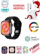 Resim LEERFEI Watch 9 Mini Akıllı Saat Smart Watch 41mm 1.75inç Amoled Ekran Chatgpt 128mb Hafıza Kordon Hediyeli 