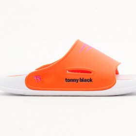 Resim Tonny Black Çocuk Unisex Oranj Poli Taban Logolu Terlik 