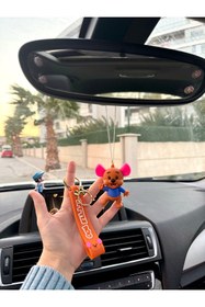 Resim OTOMOGARAJ Otomobil dikiz süsü winnie the pooh little roo dikiz süsü ve oto anahtarlık set 