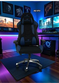 Resim Arji 3d Doku Koltuk Hareketli Ve Yumuşak Oyuncu Koltuğu Mavi 