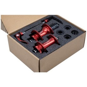 Resim Shimano Raptor Ön/arka Göbek Seti Qr+sokma Mil 8-11v 32d C.lock Kırmızı 220235 Siyah 