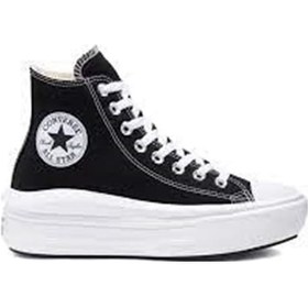 Resim Converse Ctas Move Hi Kadın Günlük Ayakkabı 568497C Siyah-Siyah-36 