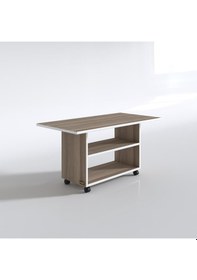 Resim Kenzlife orta salon sehpası prag crd 045*090*50 tekerlekli yemek masası 